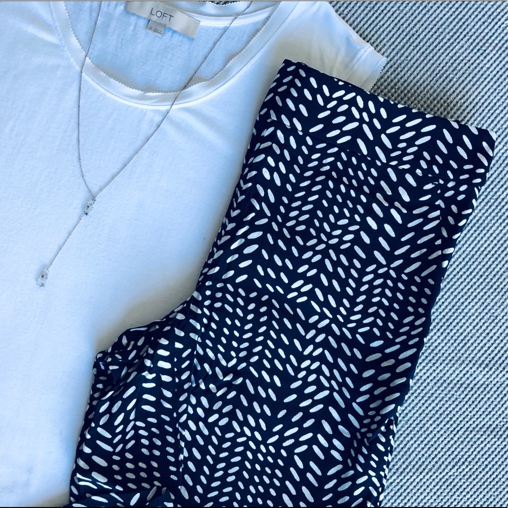 Ann Taylor LOFT Print Culotte Pants